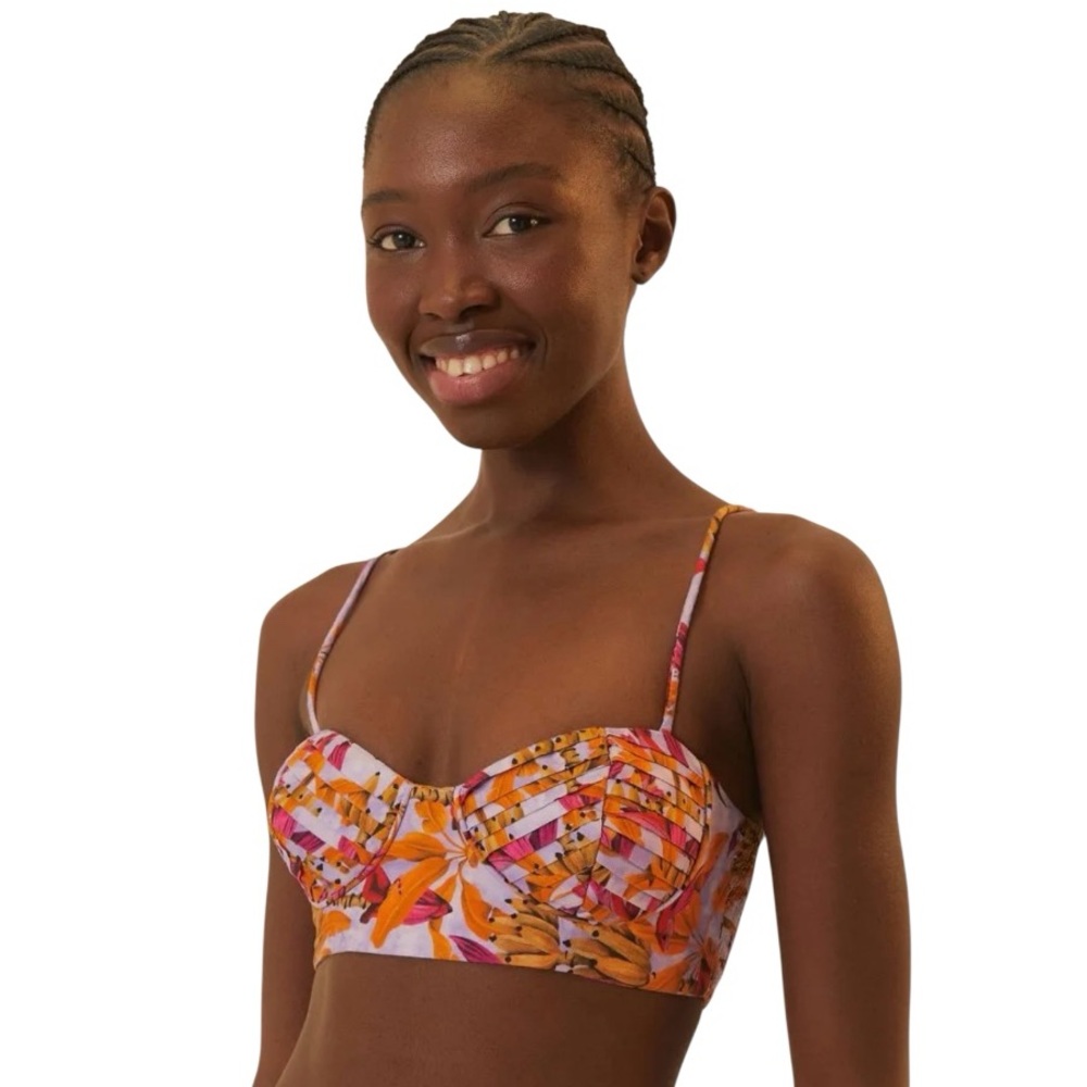 FARM RIO Banana Pingo Printed Bralette Top